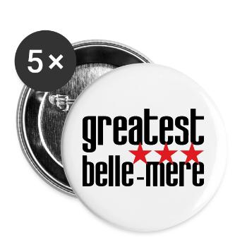 Best Mother-in-Law in the World - Buttons large 2.2''/56 mm (5-pack) - white - Front