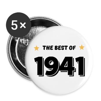 Best of 1941 - Lot de 5 grands badges (56 mm) - blanc - Devant