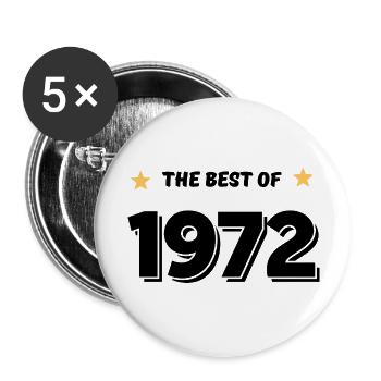 Best of 1972 - Lot de 5 grands badges (56 mm) - blanc - Devant