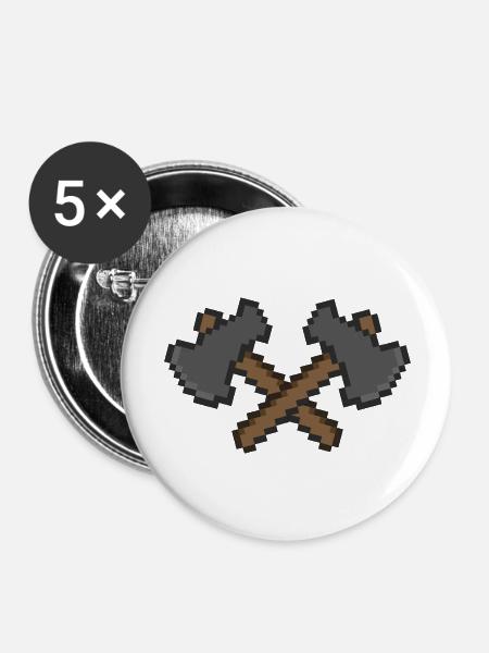 axt pixel 2 - Buttons groß 56 mm (5er Pack) - Weiß