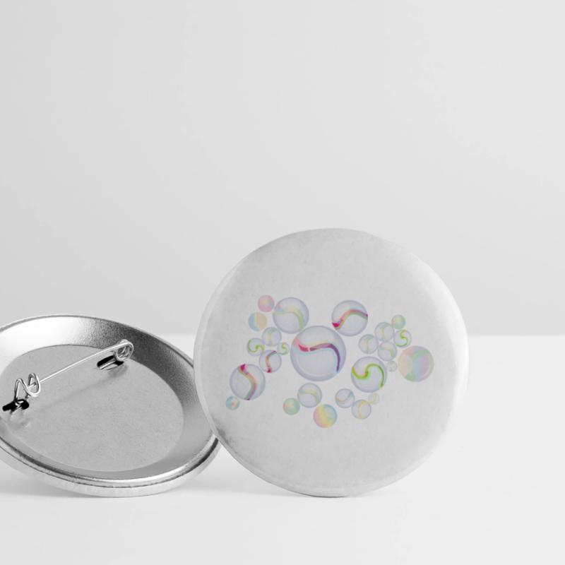 Marbles with Pattern – Shimmering Elegance Buttons large 2.2''/56 mm (5-pack)