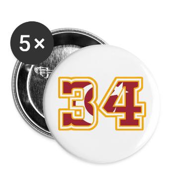 Istanbul - Buttons groß 56 mm (5er Pack) - Weiß - Vorne