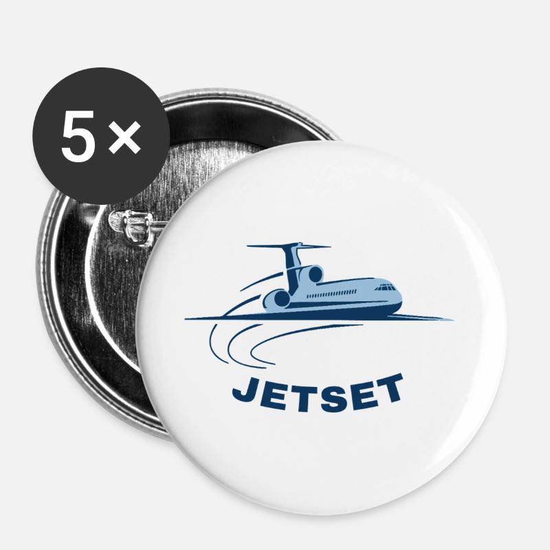Jetset Mood Mode - Buttons large 2.2''/56 mm (5-pack) - white