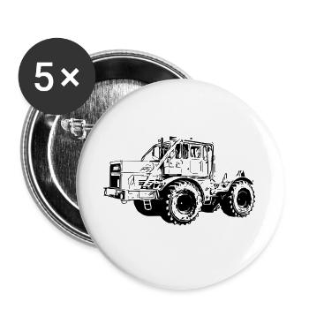 Kraftmaschine K700 Traktor - Buttons groß 56 mm (5er Pack) - Weiß - Vorne