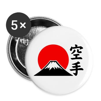 Fuji-San - Buttons large 2.2''/56 mm (5-pack) - white - Front
