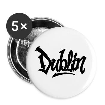 Dublin - Buttons large 2.2''/56 mm (5-pack) - white - Front