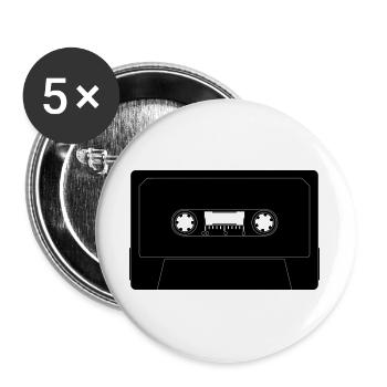 Kassette - Buttons groß 56 mm (5er Pack) - Weiß - Vorne
