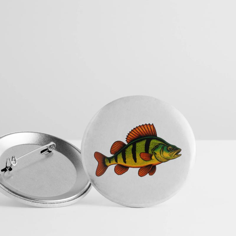 Perche Perche Perche Perche Perche Pêche Perche Perche Lot de 5 grands badges (56 mm)