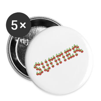 Tomate d’été - Lot de 5 grands badges (56 mm) - blanc - Devant