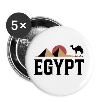 Pyramids in the desert light - Buttons large 2.2''/56 mm (5-pack) - white - Front