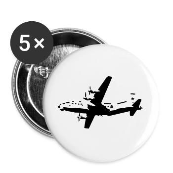 Antonov 12 - Buttons groß 56 mm (5er Pack) - Weiß - Vorne