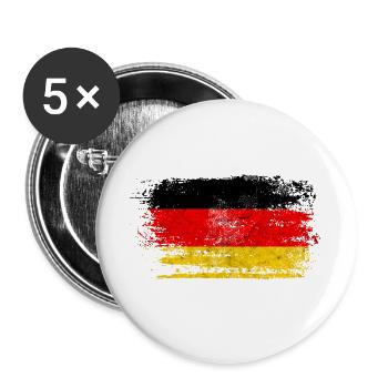 Germany Vintage - Eagle Crest Gift - Buttons large 2.2''/56 mm (5-pack) - white - Front