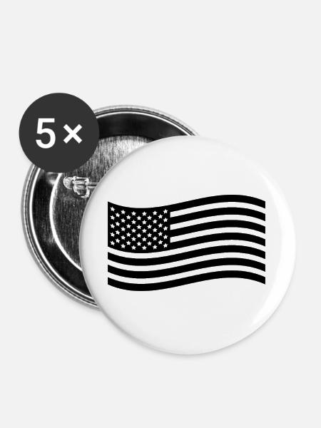 Verwenden Sie Flags - Buttons groß 56 mm (5er Pack) - Weiß