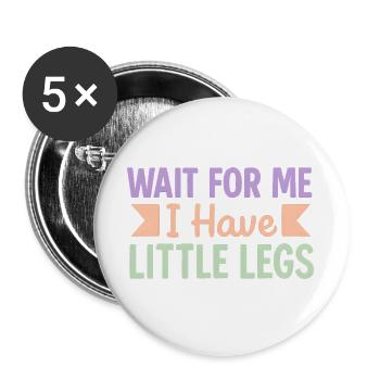 Süßer Spruch Humor Meme Lustig Geschenkidee - Buttons groß 56 mm (5er Pack) - Weiß - Vorne