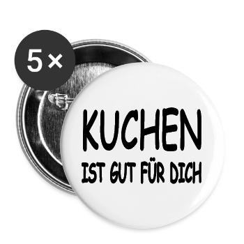 Cake - Buttons large 2.2''/56 mm (5-pack) - white - Front
