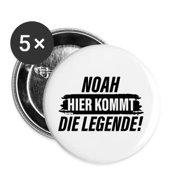 Noah - Voici la légende - Lot de 5 grands badges (56 mm) - blanc - Devant