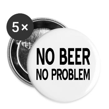Beer - Buttons large 2.2''/56 mm (5-pack) - white - Front
