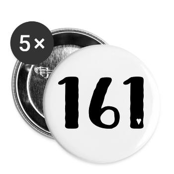 Action antifasciste - Lot de 5 grands badges (56 mm) - blanc - Devant