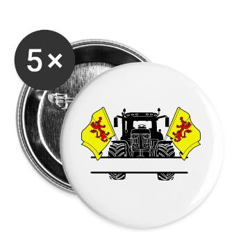 Süd Holland_Tractor_Custom_Edition - Buttons groß 56 mm (5er Pack) - Weiß - Vorne