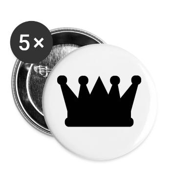 Crown - Buttons large 2.2''/56 mm (5-pack) - white - Front