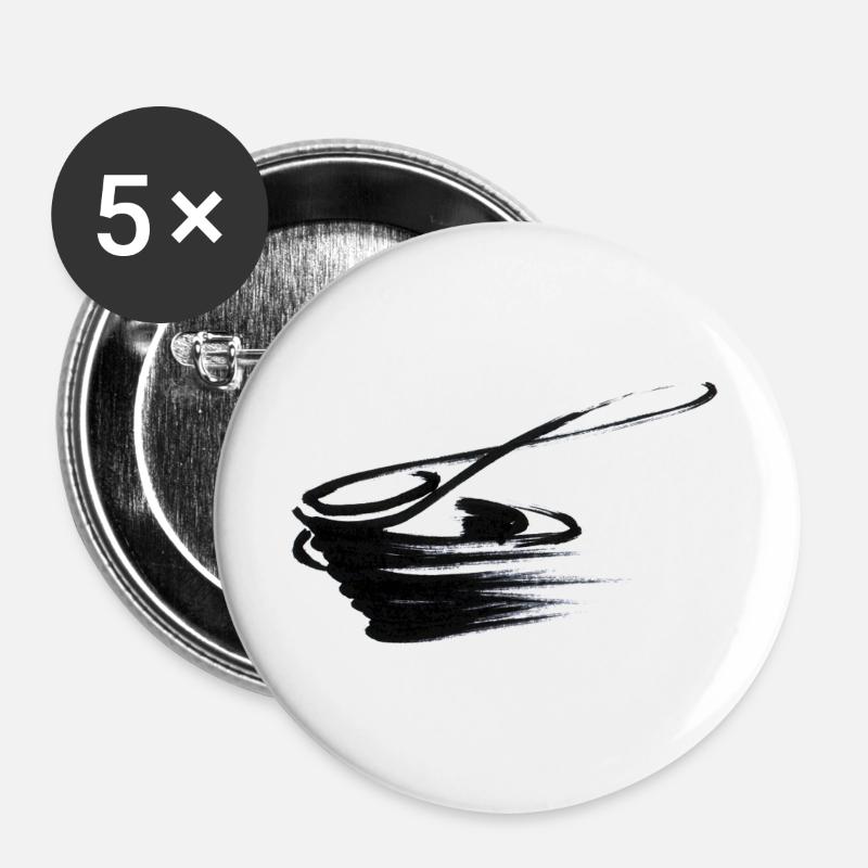 spooncup01 - Buttons large 2.2''/56 mm (5-pack) - white