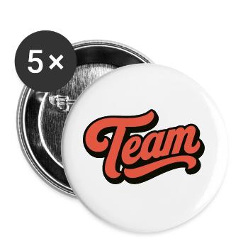 Team - Buttons large 2.2''/56 mm (5-pack) - white - Front