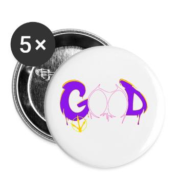 Good - Buttons large 2.2''/56 mm (5-pack) - white - Front