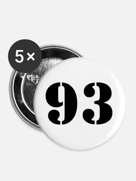 93 - Buttons groß 56 mm (5er Pack) - Weiß