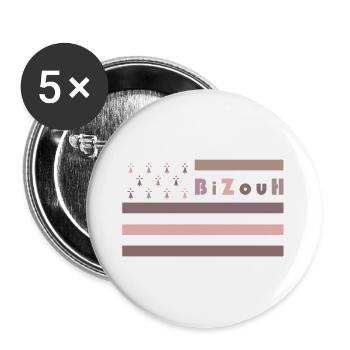 BizouH - GHD Liesliv - 04 - Buttons groß 56 mm (5er Pack) - Weiß - Vorne