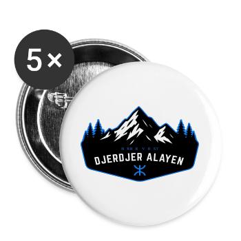 Djerdjer_Alayen_2 - Buttons large 2.2''/56 mm (5-pack) - white - Front