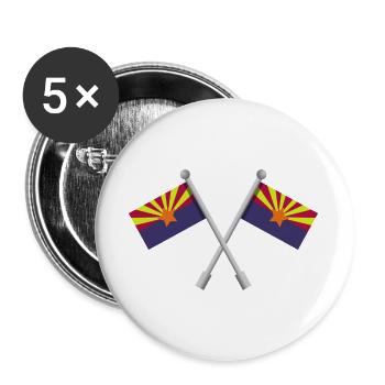 Arizona-Flagge - Buttons groß 56 mm (5er Pack) - Weiß - Vorne