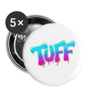 tuff - Buttons groß 56 mm (5er Pack) - Weiß - Vorne