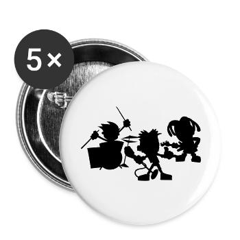 Band - Buttons large 2.2''/56 mm (5-pack) - white - Front