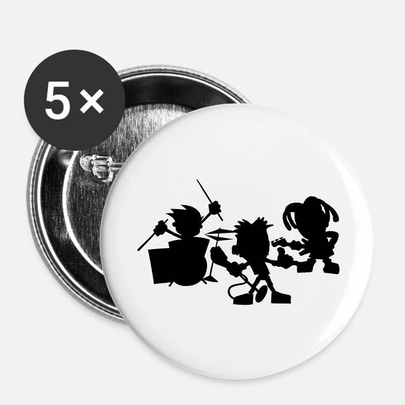 Band - Buttons large 2.2''/56 mm (5-pack) - white