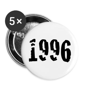 1996 - Buttons groß 56 mm (5er Pack) - Weiß - Vorne