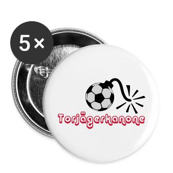 torjägerkanone - Buttons groß 56 mm (5er Pack) - Weiß - Vorne