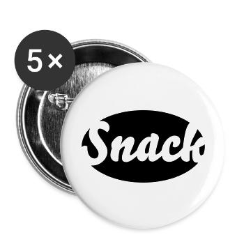 Snack - Buttons groß 56 mm (5er Pack) - Weiß - Vorne
