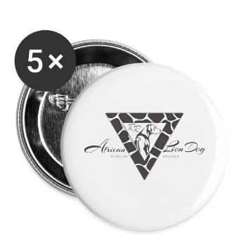 Ridgeback Safari Giraffe - Buttons groß 56 mm (5er Pack) - Weiß - Vorne