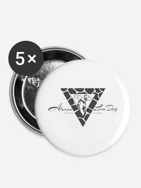 Ridgeback Safari Giraffe - Buttons groß 56 mm (5er Pack) - Weiß