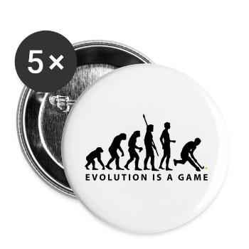 evolution_herren_hockey_b_2c - Buttons groß 56 mm (5er Pack) - Weiß - Vorne