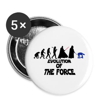 EVOLUTION OF THE FORCE - Lot de 5 grands badges (56 mm) - blanc - Devant