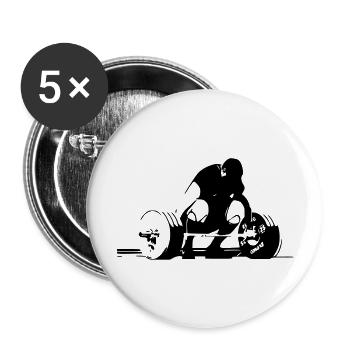 Position snatch 2 - Lot de 5 grands badges (56 mm) - blanc - Devant