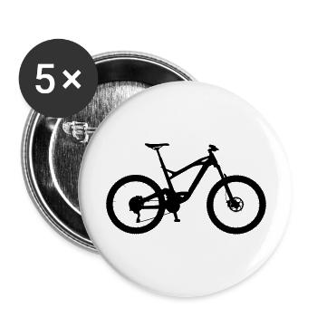 MTB - Mountainbike (dh) - Buttons groß 56 mm (5er Pack) - Weiß - Vorne