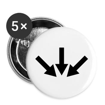 arrow - Buttons large 2.2''/56 mm (5-pack) - white - Front