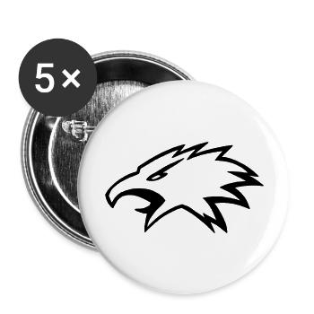 Victory Eagle - Buttons groß 56 mm (5er Pack) - Weiß - Vorne