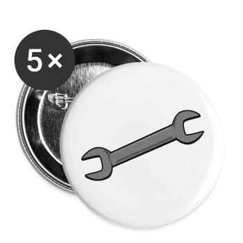 wrench - Buttons groß 56 mm (5er Pack) - Weiß - Vorne