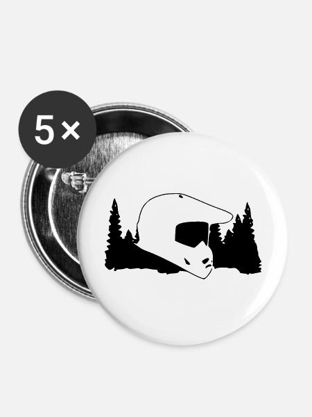Offroad - Buttons groß 56 mm (5er Pack) - Weiß