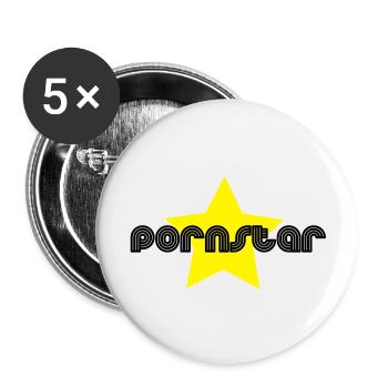 pornstar - Buttons large 2.2''/56 mm (5-pack) - white - Front