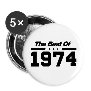 The best of 1974 - Buttons groß 56 mm (5er Pack) - Weiß - Vorne