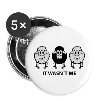 sheeps_it_wasnt_me_f2 - Lot de 5 grands badges (56 mm) - blanc - Devant